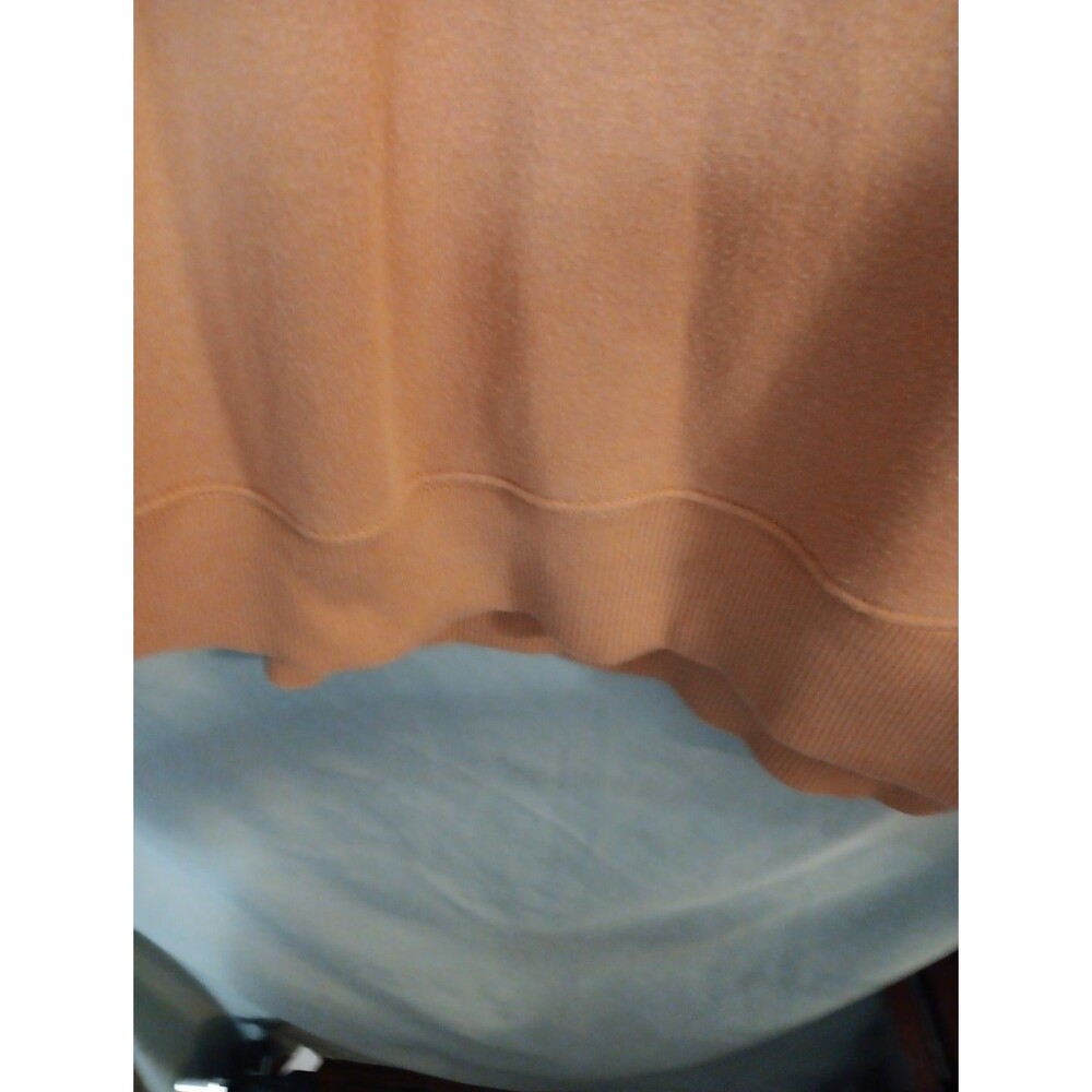 Aerie XS TP Rust Brown Cowl Neck Oversized Raw Hem Sweatshirt Womens Tunic EUC - Picture 5 of 7